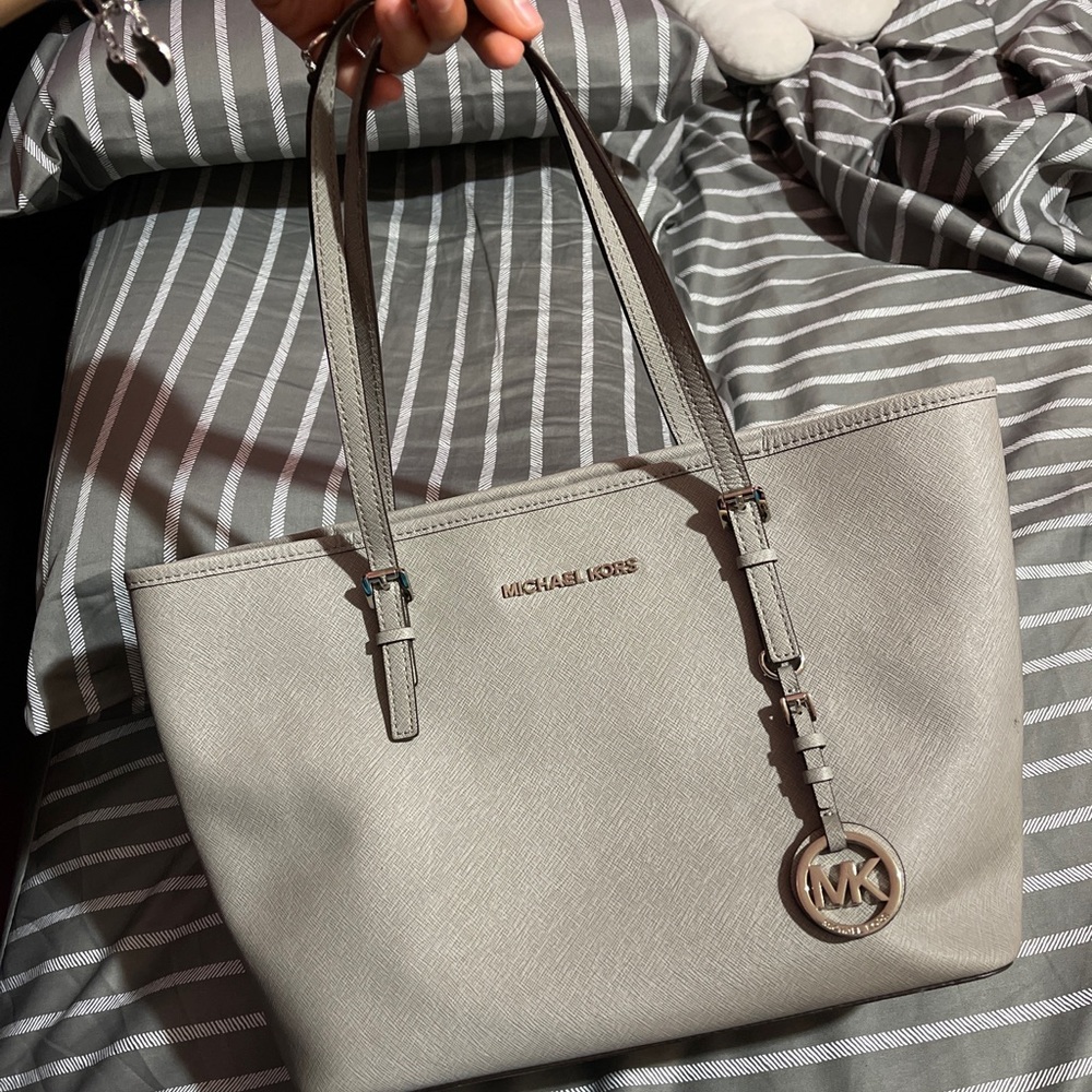 Gray Michael kors bag